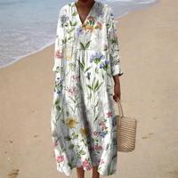 Luise – Figurschmeichelndes Sommerkleid mit Print – Modell Emma – Produktansicht 1