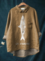 Rose – Legeres T-Shirt mit Sardinenprint – Produktansicht 2