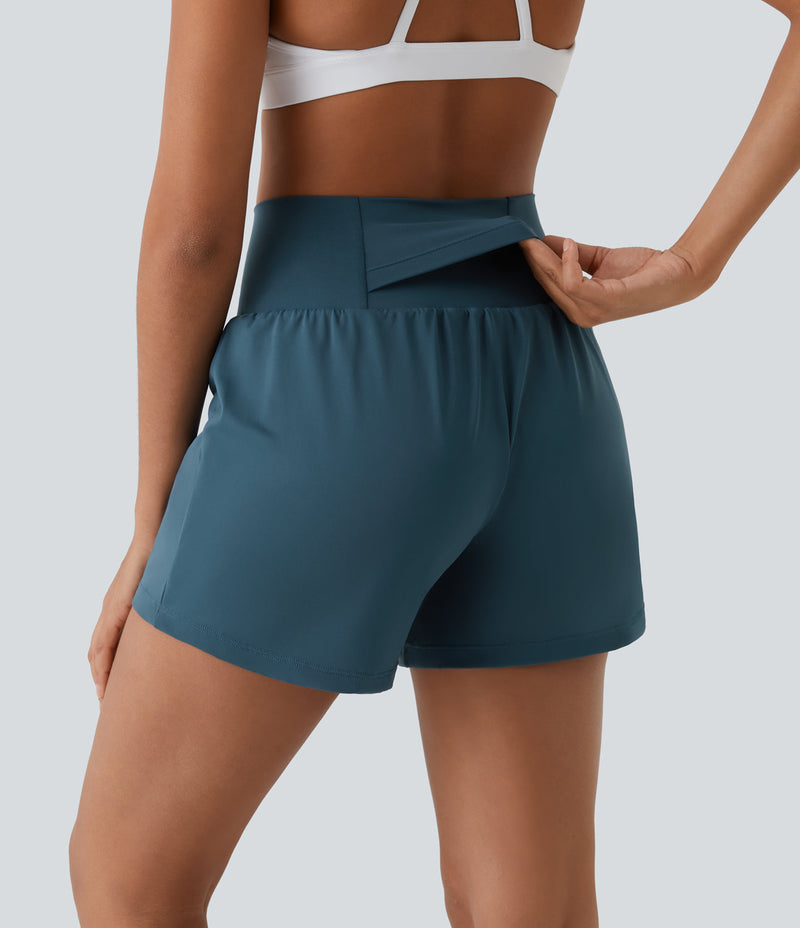 Atmungsaktiv & Schnell trocknend High-Waist Fitnessshorts Damen – Mirabella