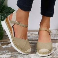 Damen Sandalen mit Schnallenverschluss und Geschlossenem Zeh – Isabelle