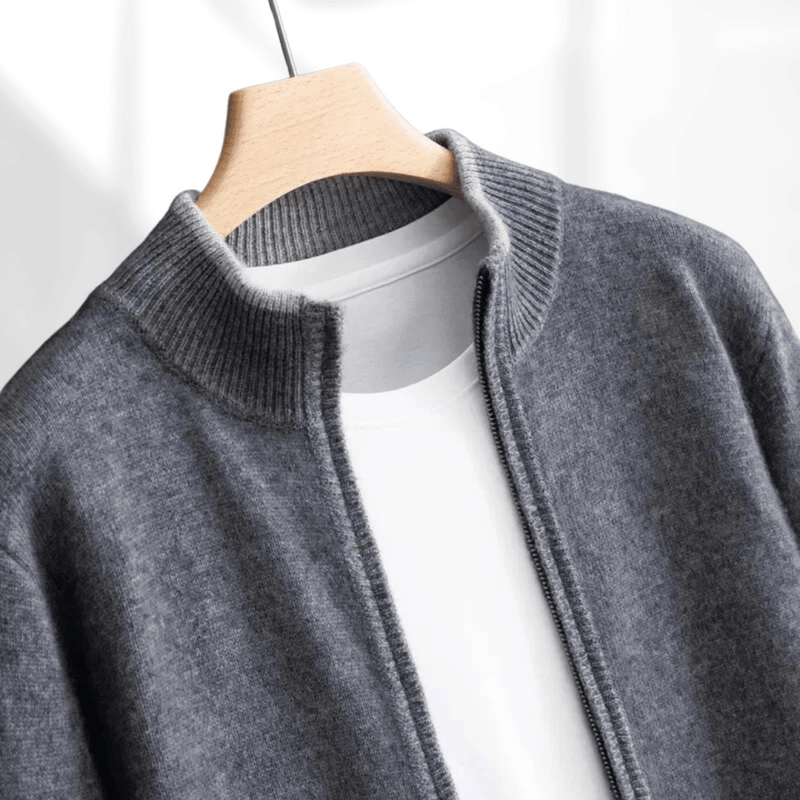 Herren Kaschmir-Zip-Jacke – Laurent