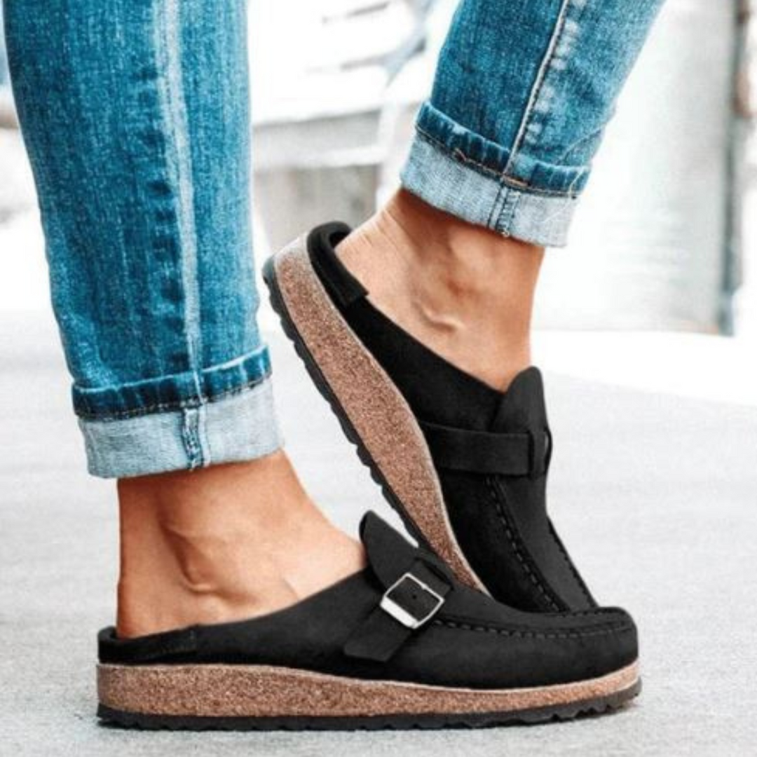 Nachhaltige Komfort-Clogs im Retro-Stil – Noelia