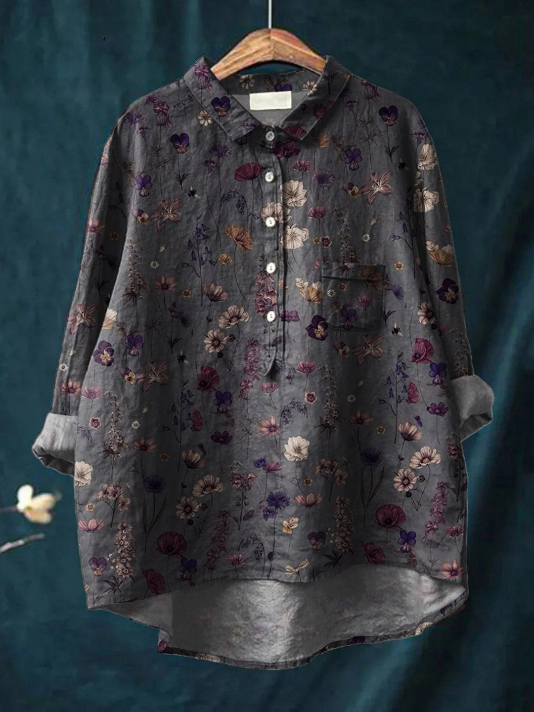 Ida – Legere Damenbluse mit Blumenprint – Produktansicht 1