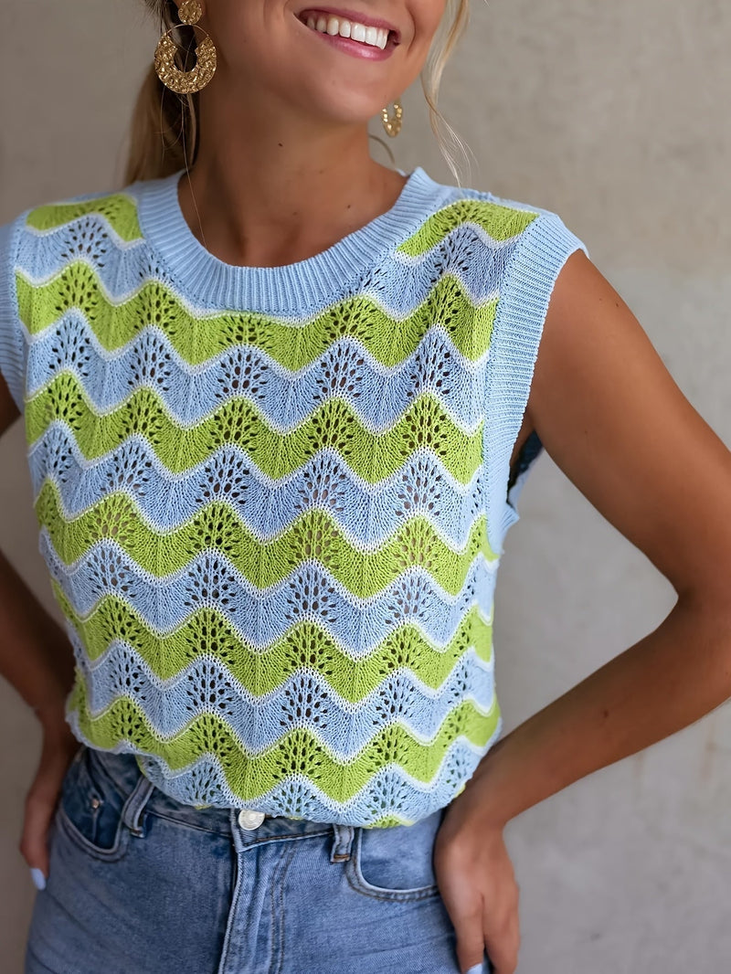 Trendiges Sommertop im Stricklook - StrickGlow
