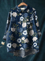 Martha – Legere Bluse mit künstlerischem Blumenprint – Produktansicht 1