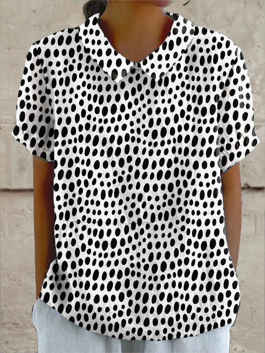 Vroni – Bluse mit Punkteprint – Produktansicht 1