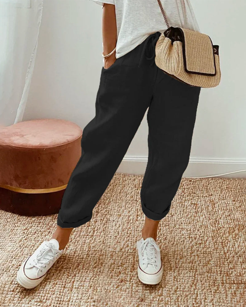 Clara – Fließende, bequeme und elegante Hose – Produktansicht 3