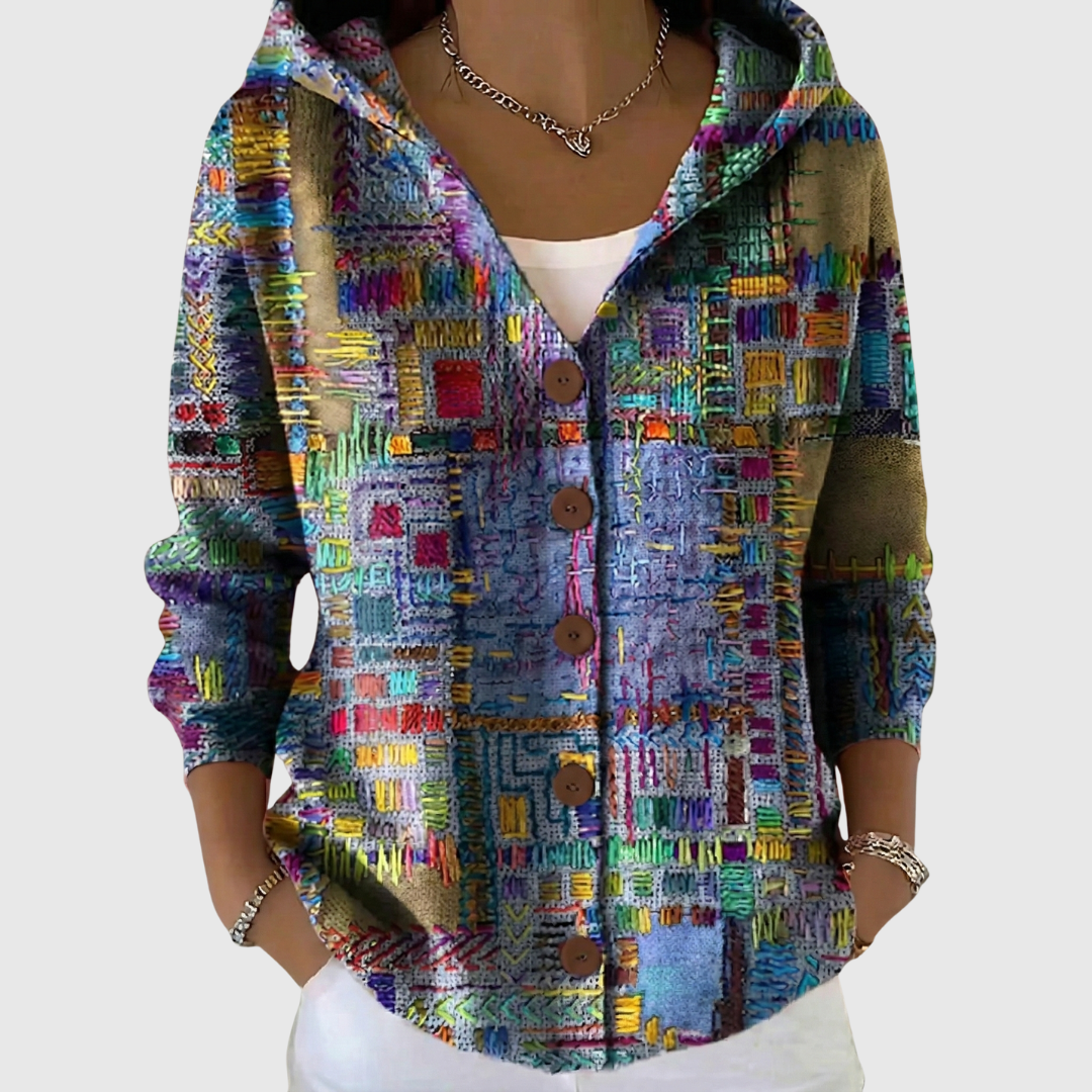 Charlotte – Bequemer Strickcardigan mit Kapuze – Produktansicht 1