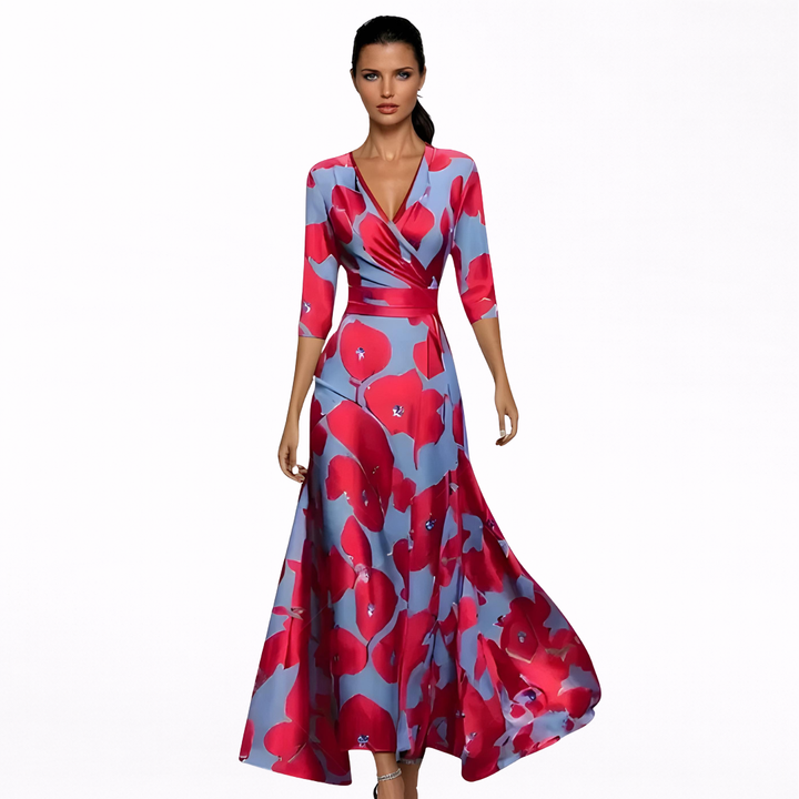 Hedwig – Elegantes Maxikleid mit Blumenmuster – Produktansicht 1
