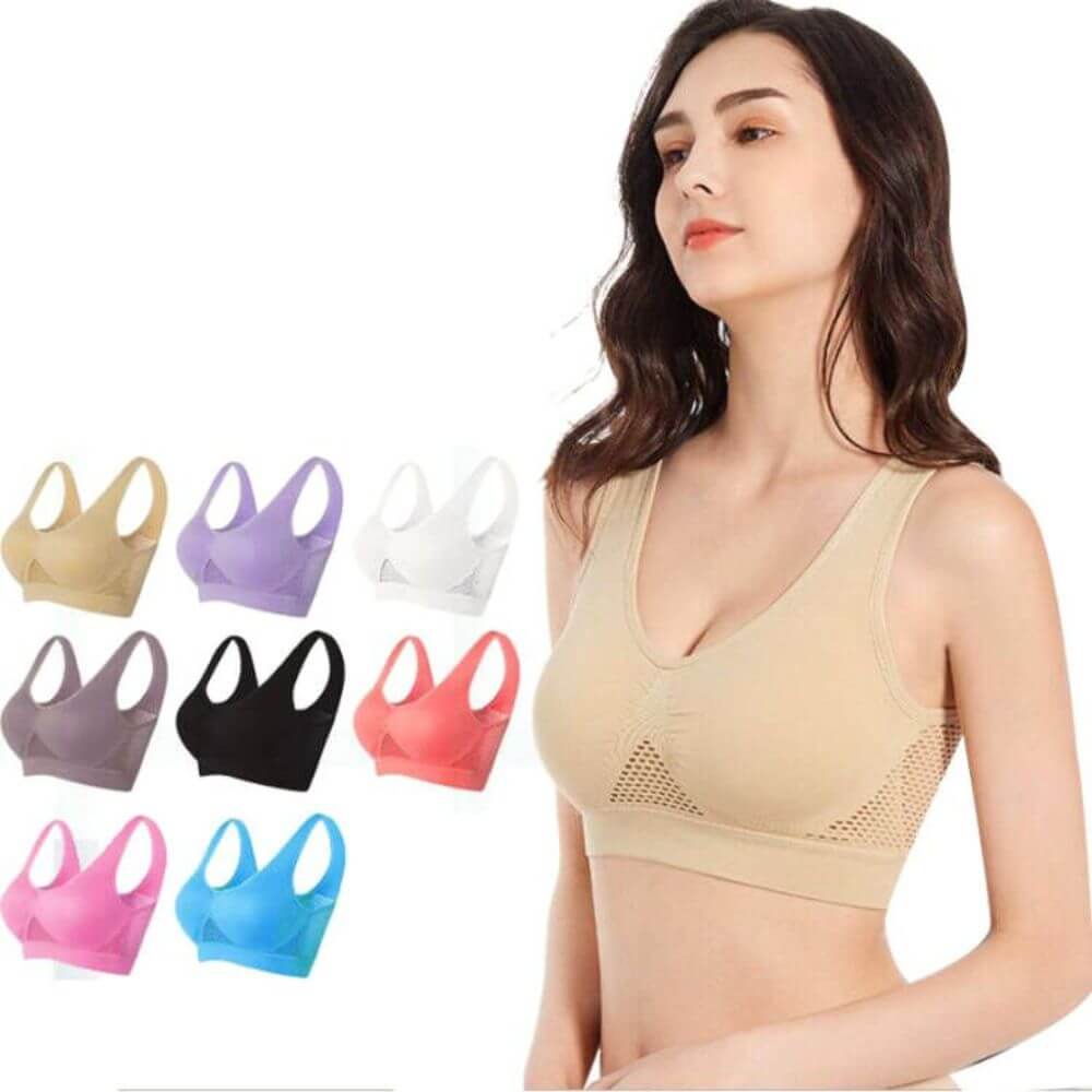 Atmungsaktiver Mesh-Sport-BH – Sofia
