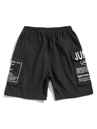 Sommer Shorts Herren mit Letter-Print Streetstyle Look - Milan