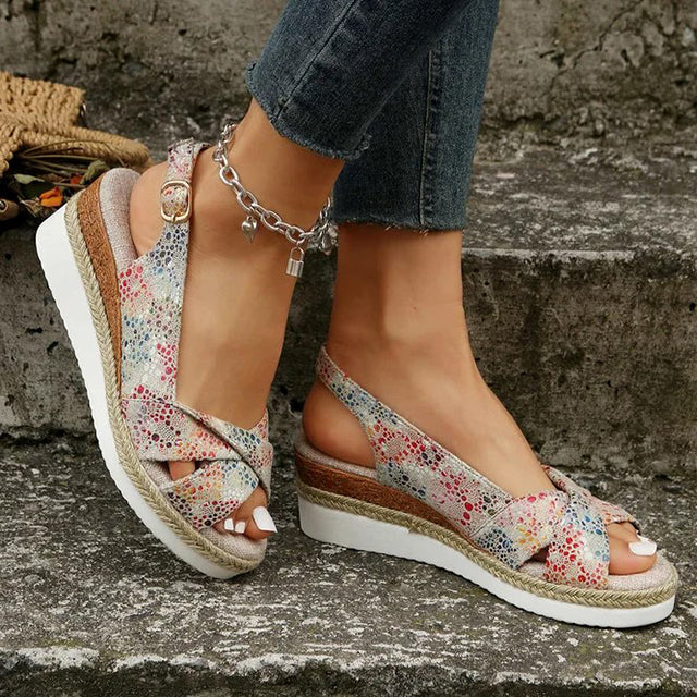 Robuste Damen Keilsandaletten – Romy