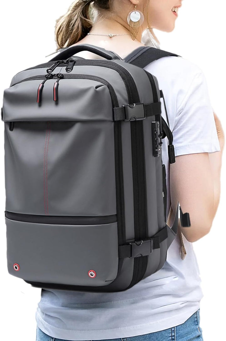 Luftstaubsauger-Rucksack – Erweiterbarer 60L wasserdichter Reisetasche mit Laptopfach – Trivora
