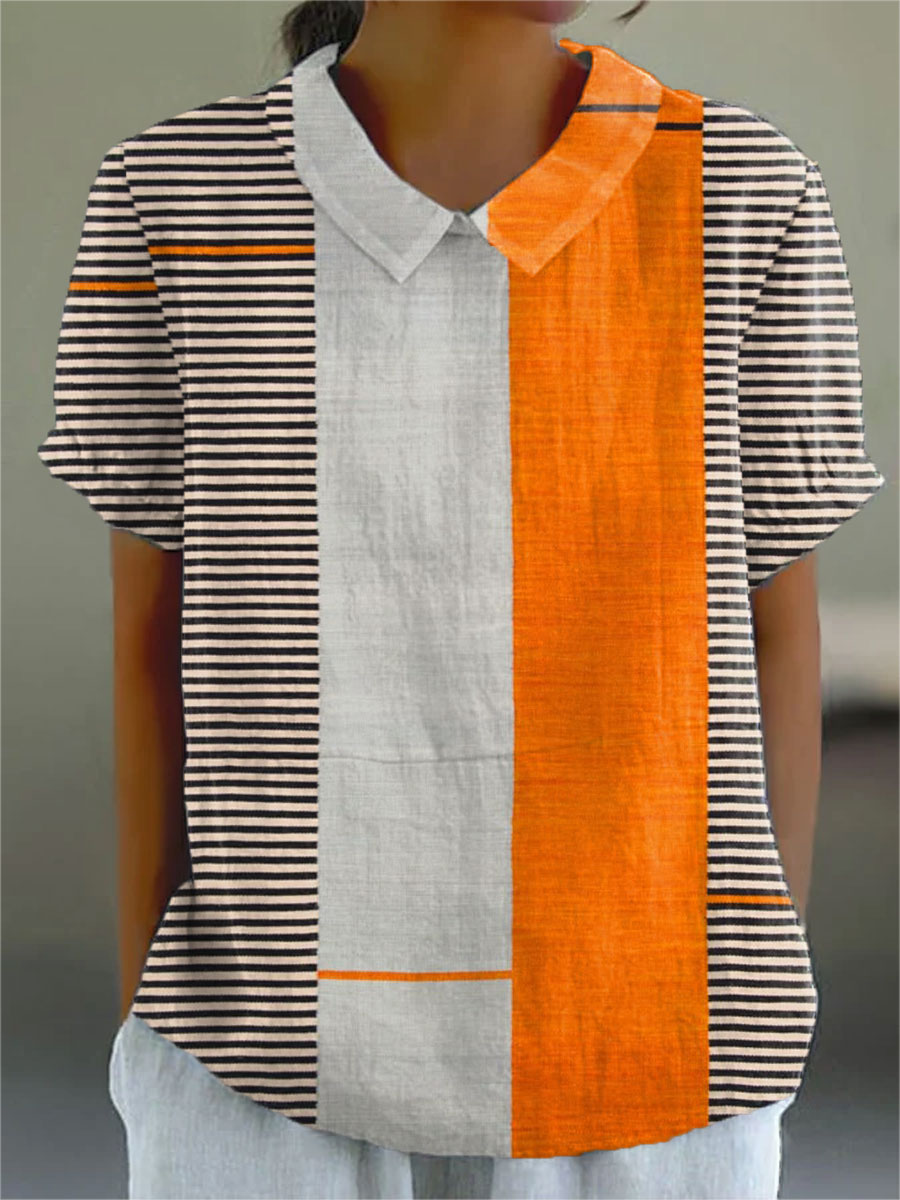 Emma-Rose – Bluse mit Streifen und Colour-Block-Design – Produktansicht 1