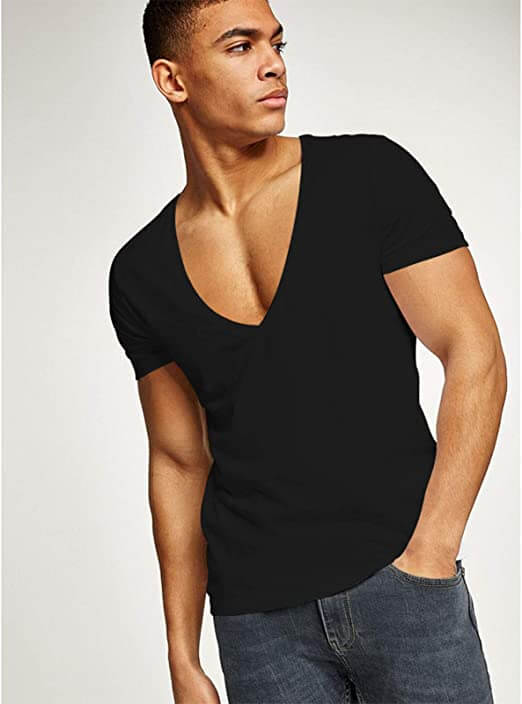 Lässiges & Figurbetontes Herren V-Ausschnitt T-Shirt – Jonas