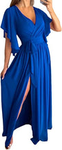 V-Ausschnitt Sommerkleid mit Bell Sleeves – Sofia