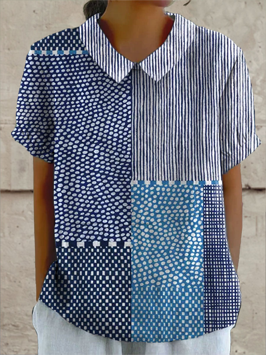 Yasmin – Bluse mit Patchwork-Print – Produktansicht 1