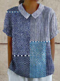 Yasmin – Bluse mit Patchwork-Print – Produktansicht 1