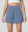 Atmungsaktiv & Schnell trocknend High-Waist Fitnessshorts Damen – Mirabella