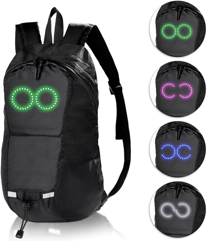 LED-Reise-Rucksack – Wasserdichter leuchtender Rucksack mit audio-responsivem Glühen – Nexora