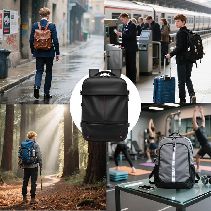 Erweiterbarer und wasserdichter Reiserrucksack mit Vakuumkompression – Arvid