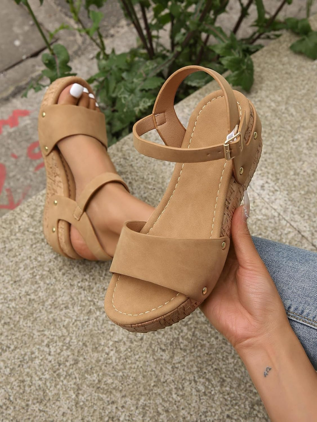 Eva-Rieke – Elegante Keilsandalen – Produktansicht 4