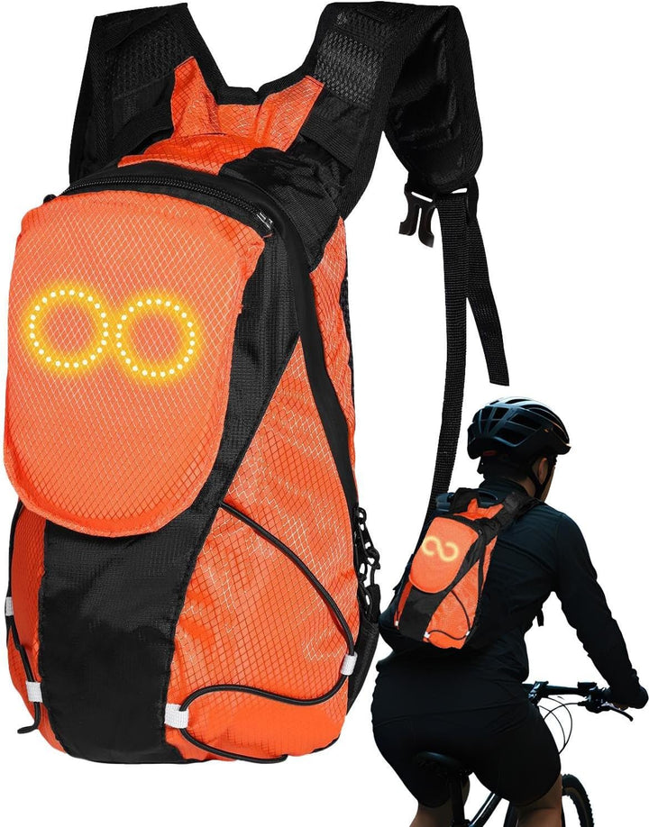 LED-Motorrad-Rucksack – Leuchtende Sicherheits-Tasche für Outdoor- und Nachtfahrten – Lumaro
