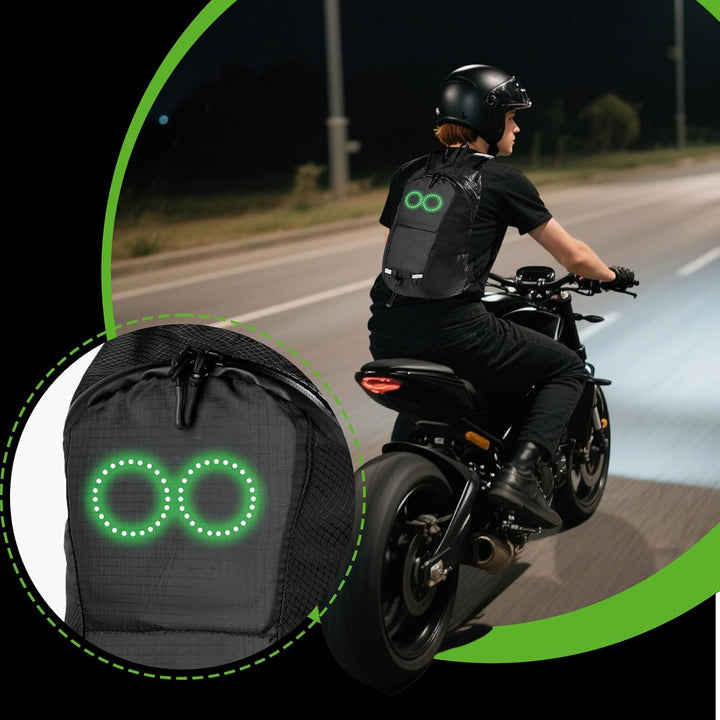 LED-Reise-Rucksack – Wasserdichter leuchtender Rucksack mit audio-responsivem Glühen – Nexora