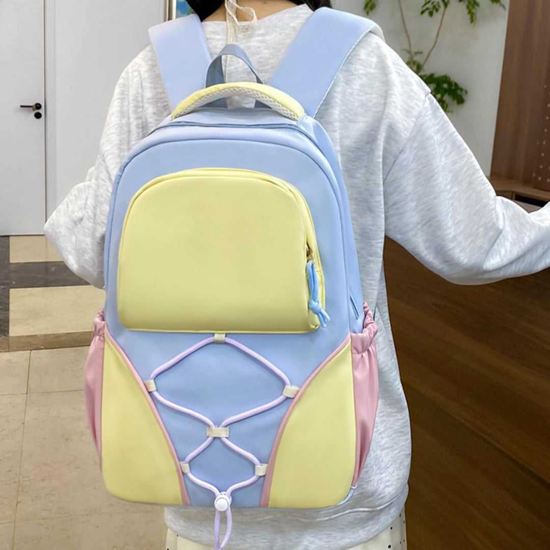 Schulrucksack-Set – Rucksack mit großem Volumen für Schüler mit Federmäppchen und Taschen – Nivora