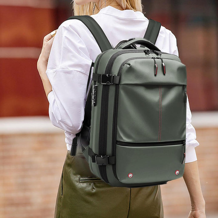 Luftstaubsauger-Rucksack – Erweiterbarer 60L wasserdichter Reisetasche mit Laptopfach – Trivora