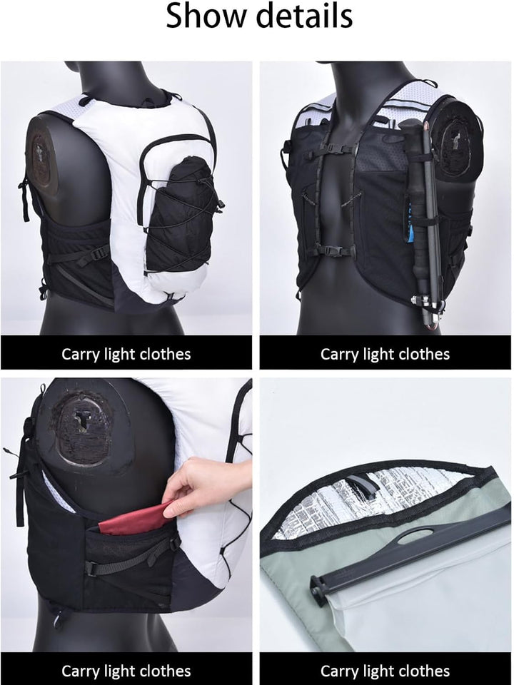 Laufweste Rucksack – Leichter Hydration Pack für Trails und Radfahren – Alvory