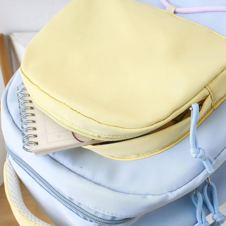 Schulrucksack-Set – Rucksack mit großem Volumen für Schüler mit Federmäppchen und Taschen – Nivora