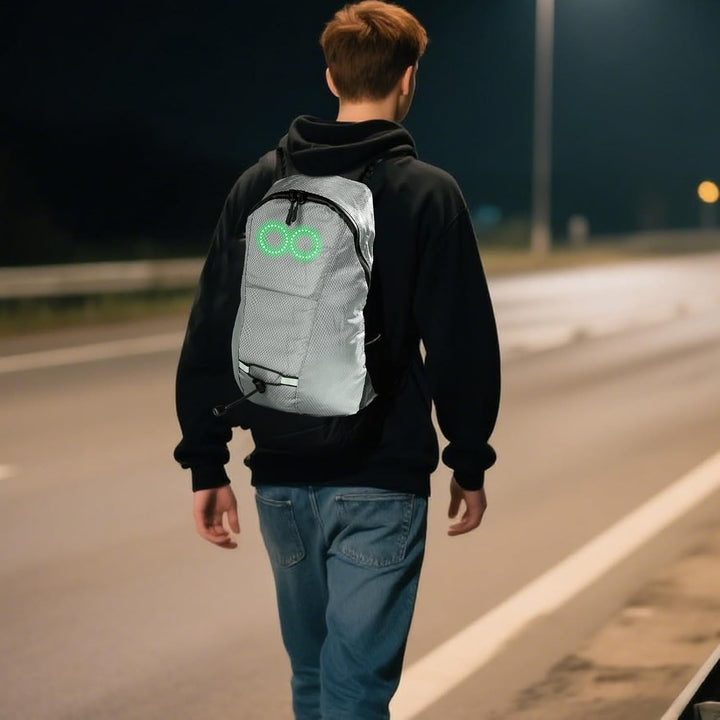 LED-Reise-Rucksack – Wasserdichter leuchtender Rucksack mit audio-responsivem Glühen – Nexora