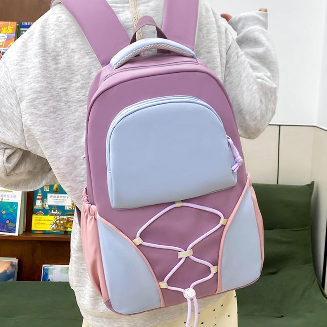 Schulrucksack-Set – Rucksack mit großem Volumen für Schüler mit Federmäppchen und Taschen – Nivora