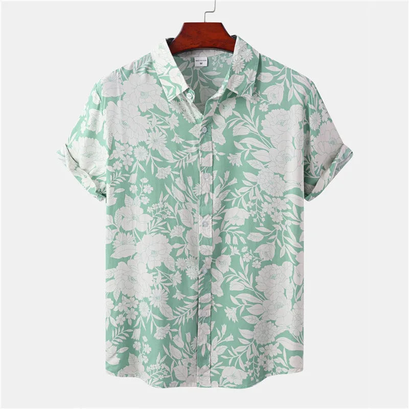 Leicht & Stylisch Tropenhemd mit Blumenmuster für Herren – Mateo