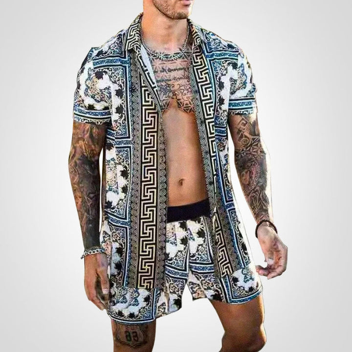 Zweiteiliges Herren Set mit Print – Ruben
