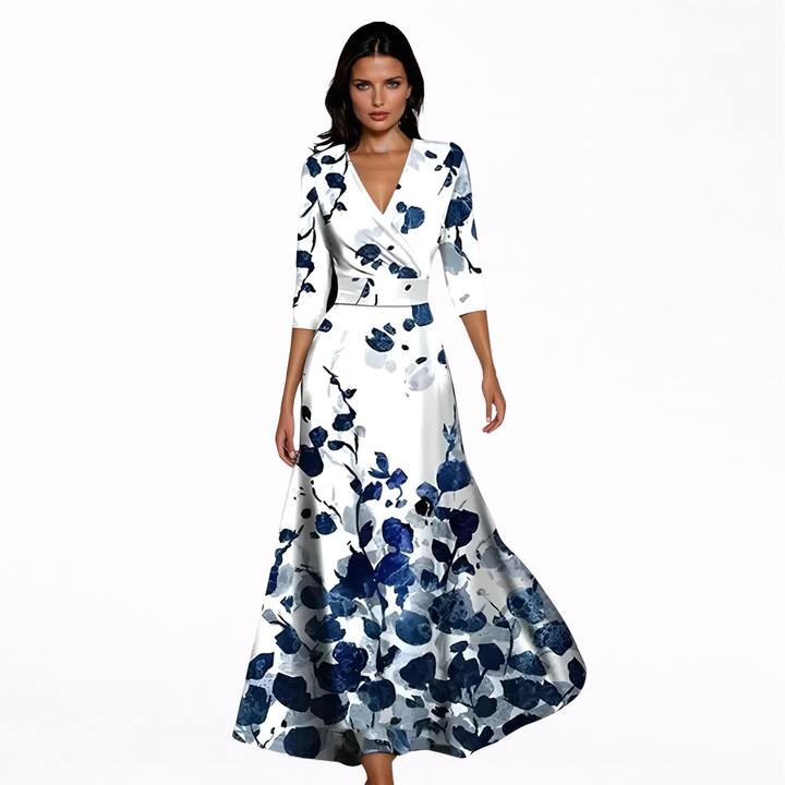 Hedwig – Elegantes Maxikleid mit Blumenmuster – Produktansicht 3