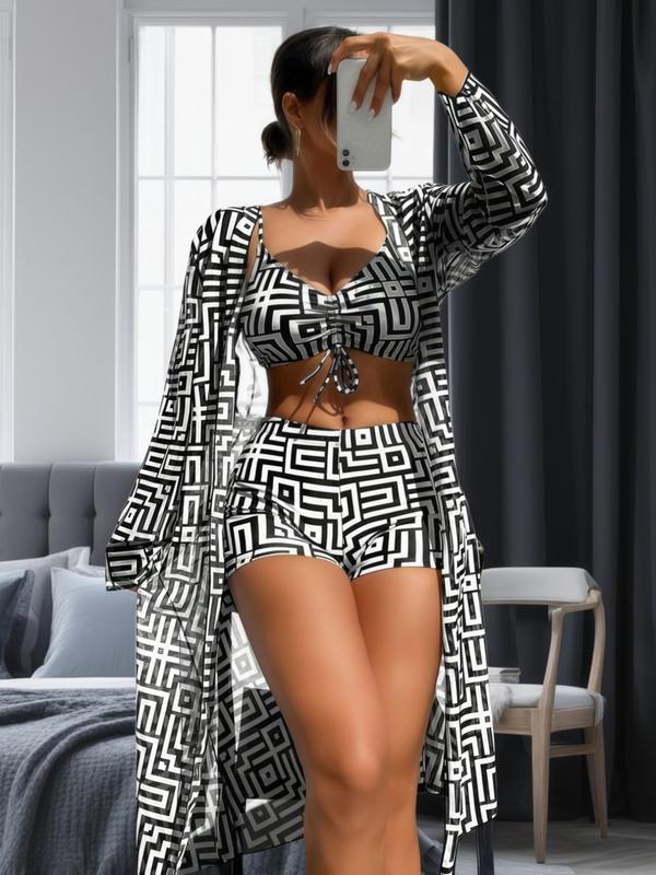 Trendiges 3-teiliges Badeanzug-Set – Leona