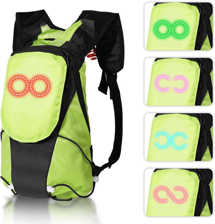 LED-Motorrad-Rucksack – Leuchtende Sicherheits-Tasche für Outdoor- und Nachtfahrten – Lumaro