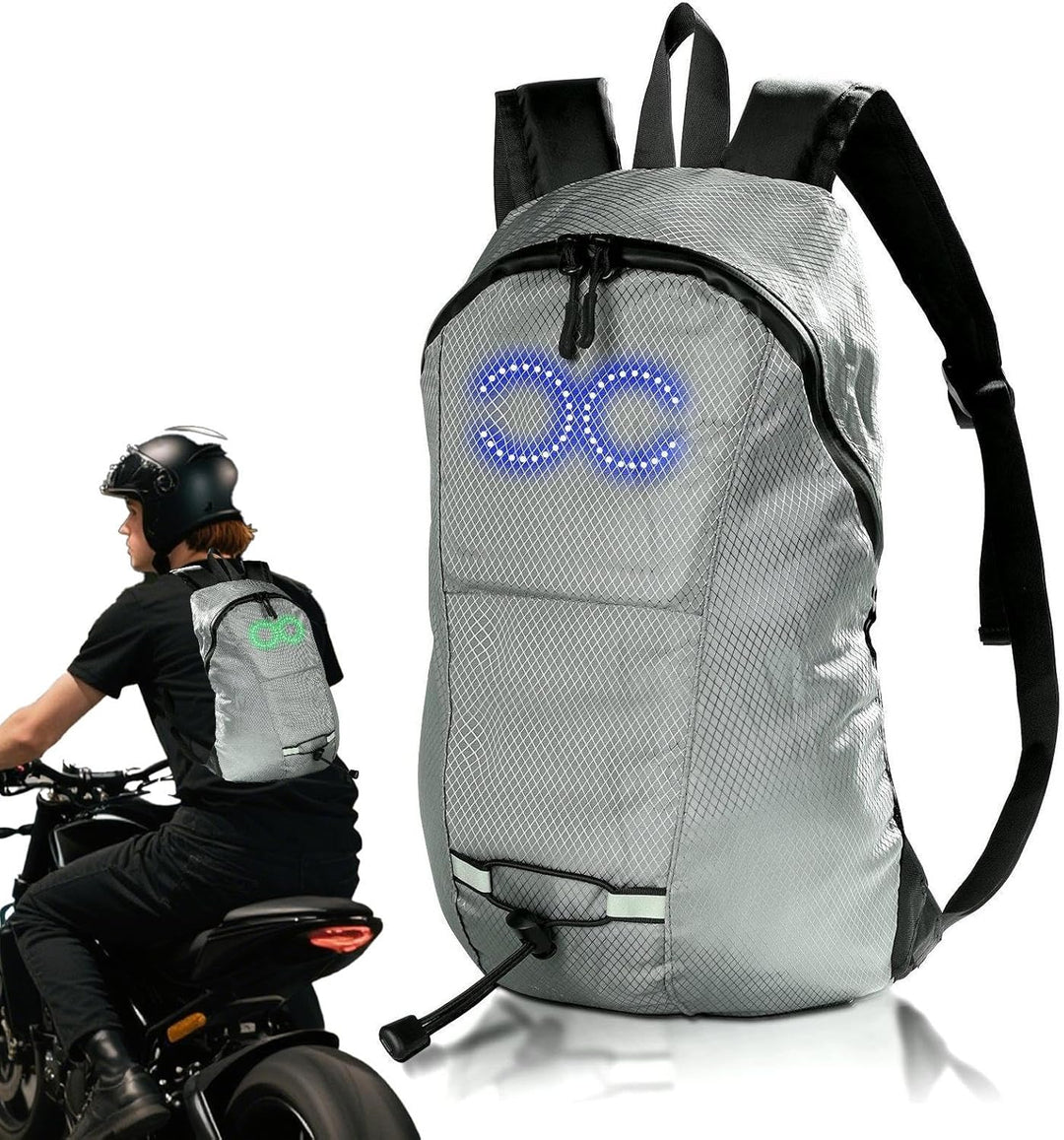 LED-Reise-Rucksack – Wasserdichter leuchtender Rucksack mit audio-responsivem Glühen – Nexora