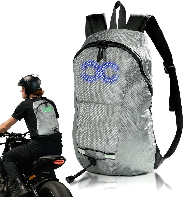 LED-Reise-Rucksack – Wasserdichter leuchtender Rucksack mit audio-responsivem Glühen – Nexora