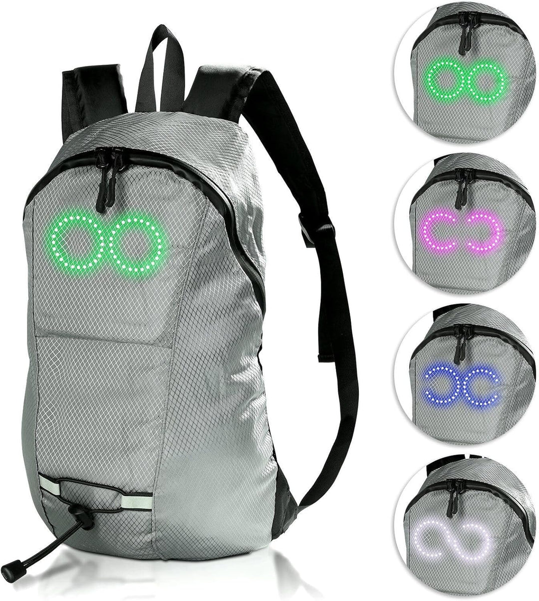 LED-Reise-Rucksack – Wasserdichter leuchtender Rucksack mit audio-responsivem Glühen – Nexora