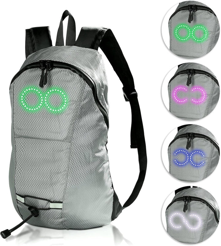 LED-Reise-Rucksack – Wasserdichter leuchtender Rucksack mit audio-responsivem Glühen – Nexora