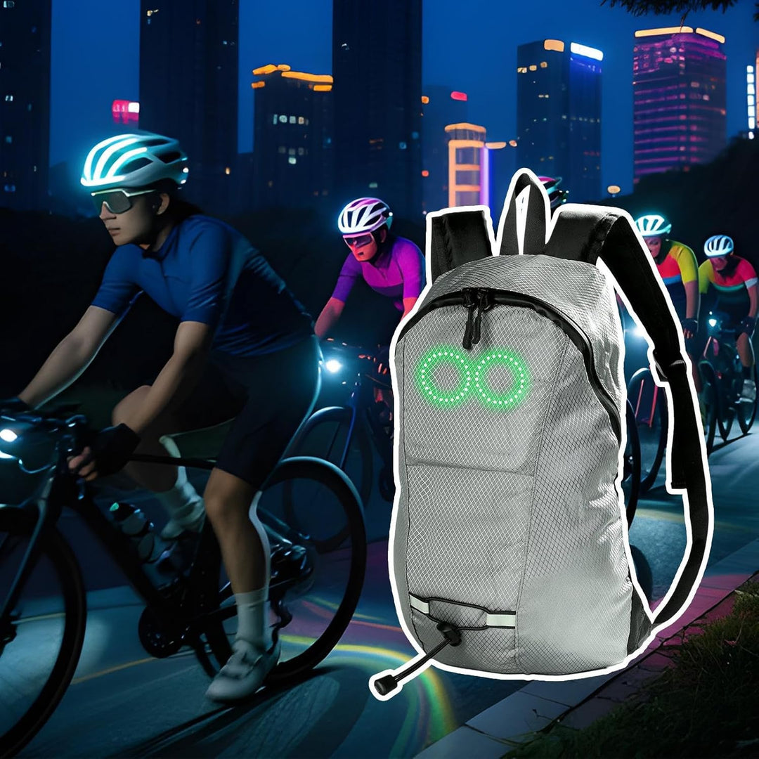 LED-Reise-Rucksack – Wasserdichter leuchtender Rucksack mit audio-responsivem Glühen – Nexora