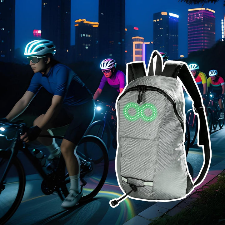 LED-Reise-Rucksack – Wasserdichter leuchtender Rucksack mit audio-responsivem Glühen – Nexora