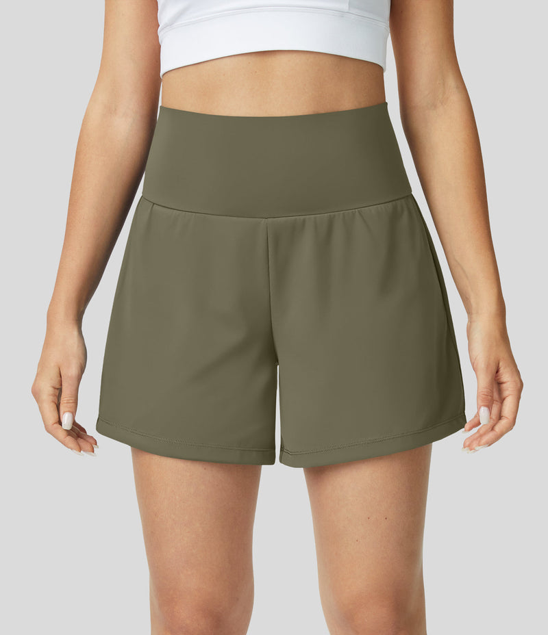 Atmungsaktiv & Schnell trocknend High-Waist Fitnessshorts Damen – Mirabella