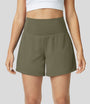 Atmungsaktiv & Schnell trocknend High-Waist Fitnessshorts Damen – Mirabella
