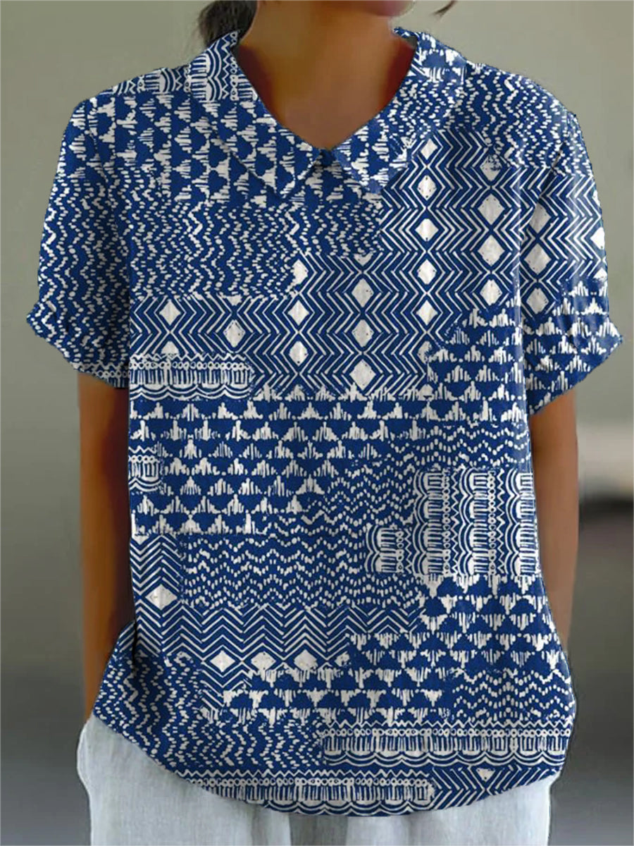 Mia-Martha – Bluse mit Tribalprint – Produktansicht 1