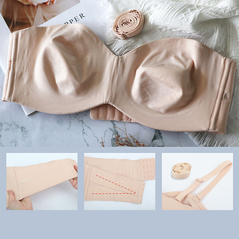 Nahtloser Bandeau-BH mit abnehmbaren Trägern – Camille