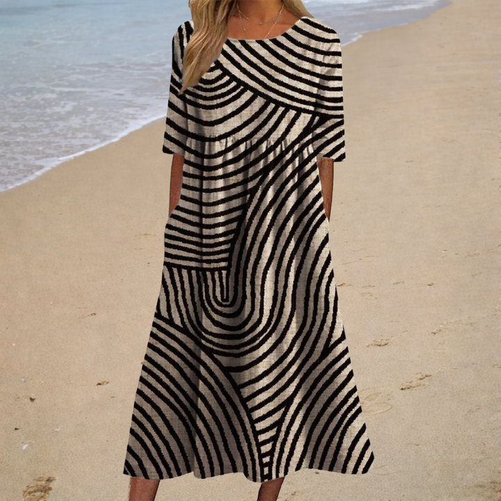 Clara – Fließendes langes Kleid – chic und bequem – Produktansicht 4